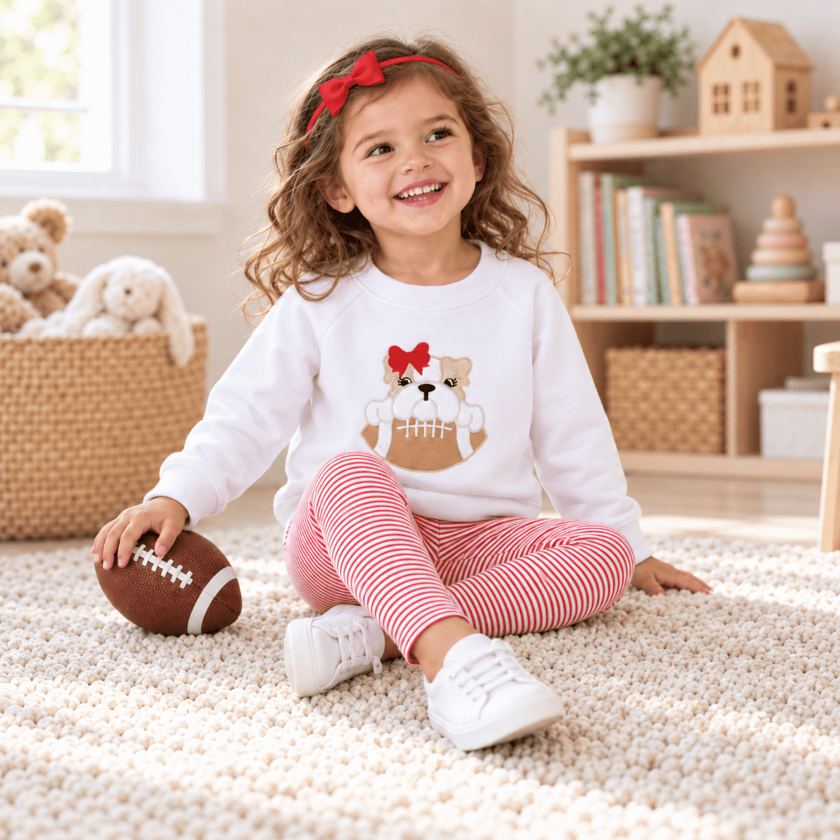 Magnolia Baby_Girl Playwear Set - Bulldog Pride_1