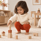 Magnolia Baby_Girl Playwear Set - Ivory Sweater & Pumpkin Spice Leggings_2