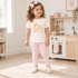 Magnolia Baby_Girl Playwear Set - Merci Pasta & Pink Leggings_1