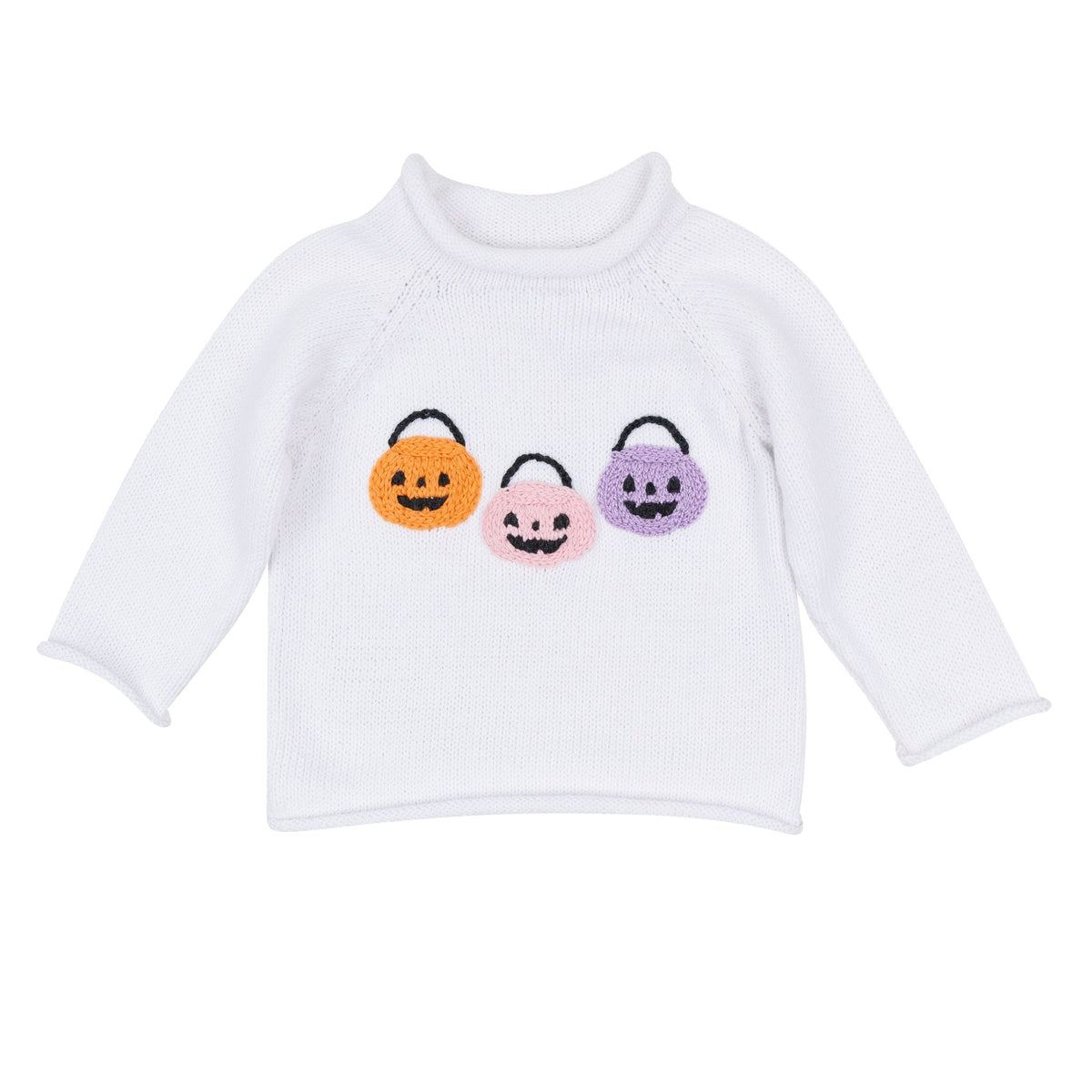 Magnolia Baby_Girl Playwear Set - Pumpkin Party Sweater + Pink Leggings_3