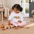 Magnolia Baby_Girl Playwear Set - Pumpkin Tractor Sweatshirt & Leggings_1