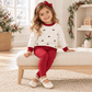 Magnolia Baby_Girl Playwear Set - Winter Berries Sweatshirt + Cranberry Leggings_2