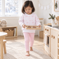Girl Playwear Set - Holiday Toile Sweatshirt & Pink Leggings