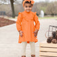 Girls Oatmeal Rib Knit Footless Ruffled Tights - Magnolia Baby