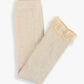 Girls Oatmeal Rib Knit Footless Ruffled Tights - Magnolia Baby