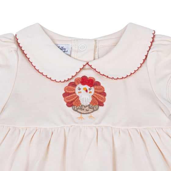 Giving Thanks Collared Short Sleeve Dress - Magnolia BabyDress