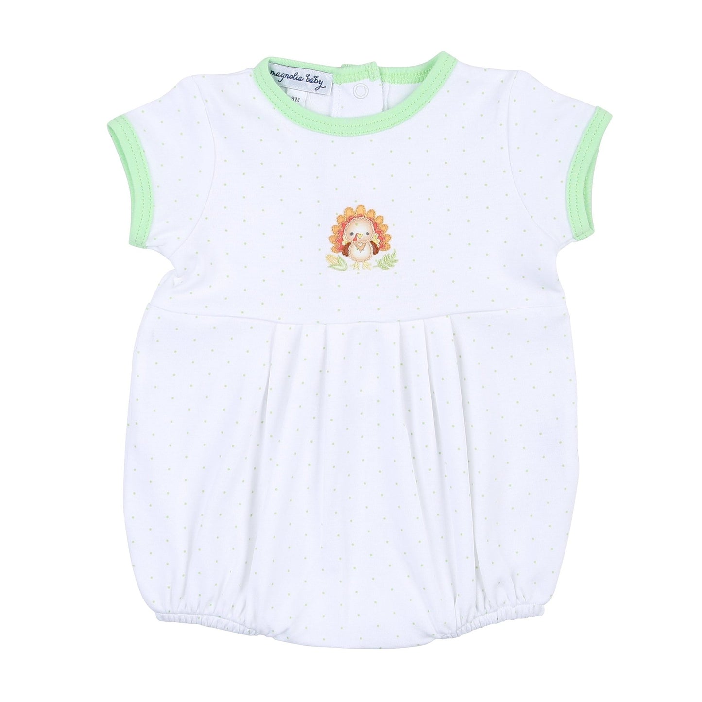 Giving Thanks Embroidered Boy Bubble - Magnolia BabyBubble