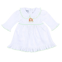  Giving Thanks Embroidered Collared Ruffle L/S Dress Set - Magnolia BabyDress