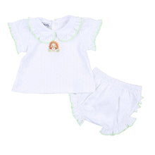  Giving Thanks Embroidered Collared Ruffle Short Sleeve Diaper Cover Set - Magnolia BabyDiaper Cover