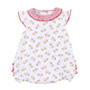 Go Bulldogs! Printed Ruffle Flutters Bubble - Magnolia BabyBubble