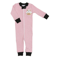  Go Dawgs! Applique Zip Pajamas - Magnolia BabyZipper Pajamas