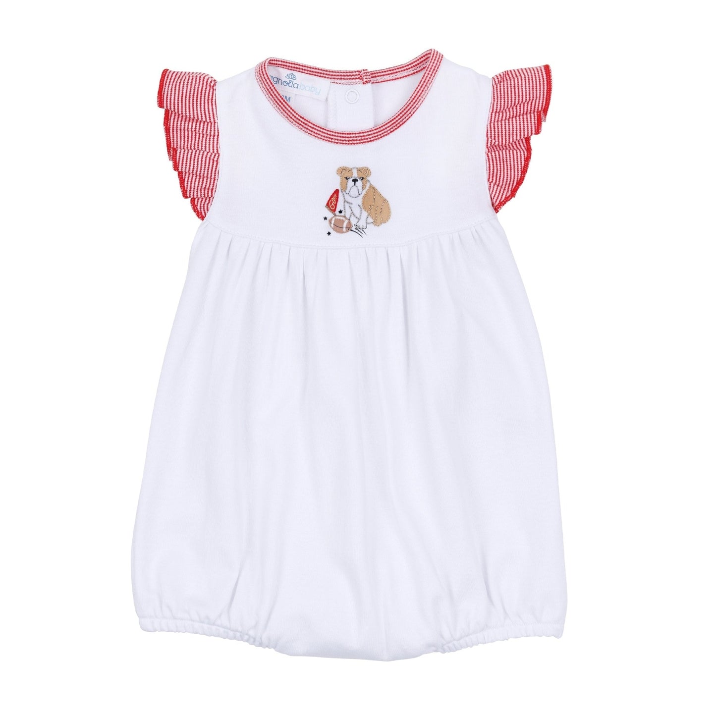 Go Dawgs! Embroidered Girl Bubble - Magnolia BabyBubble