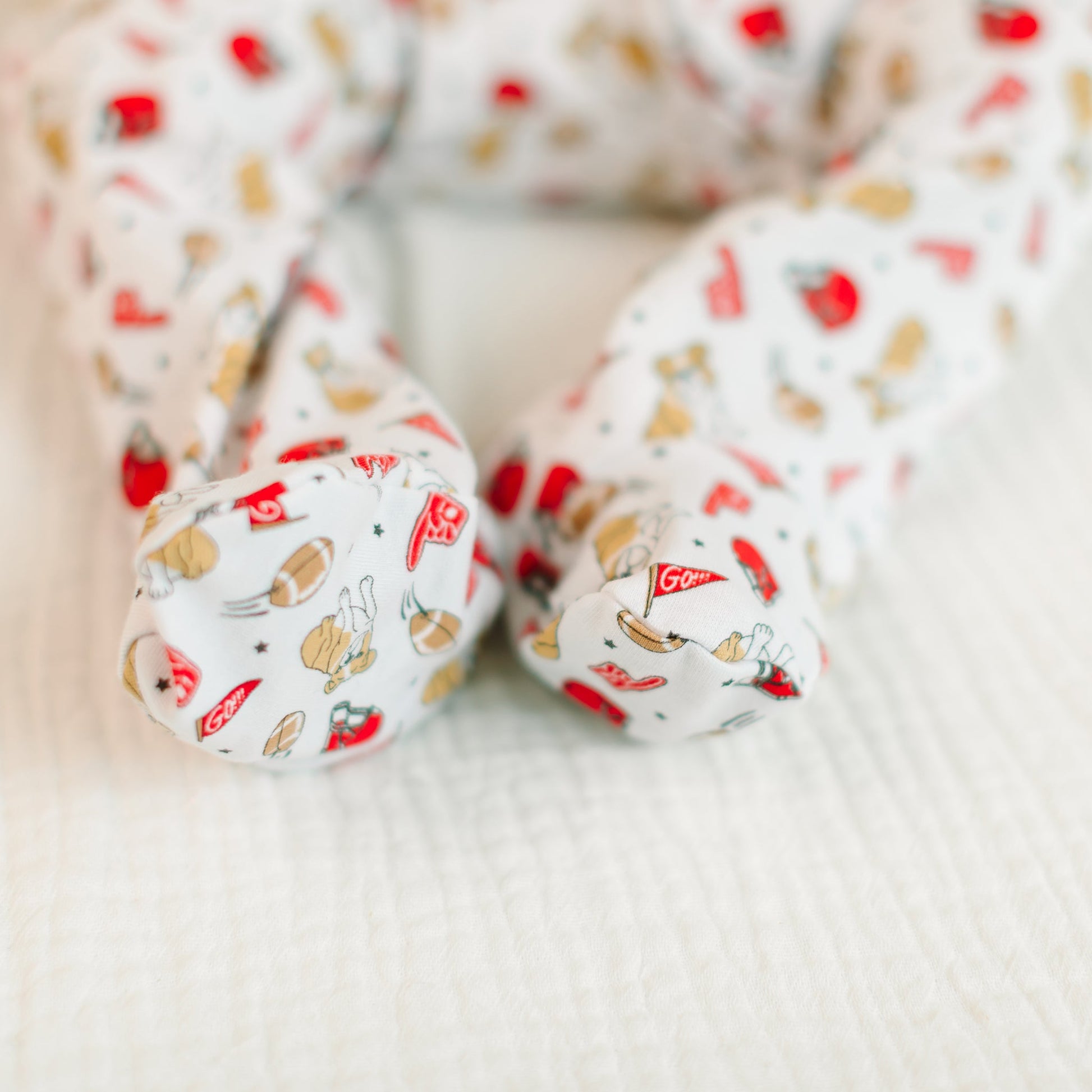 Go Dawgs! Print Zip Footie - Magnolia BabyFootie