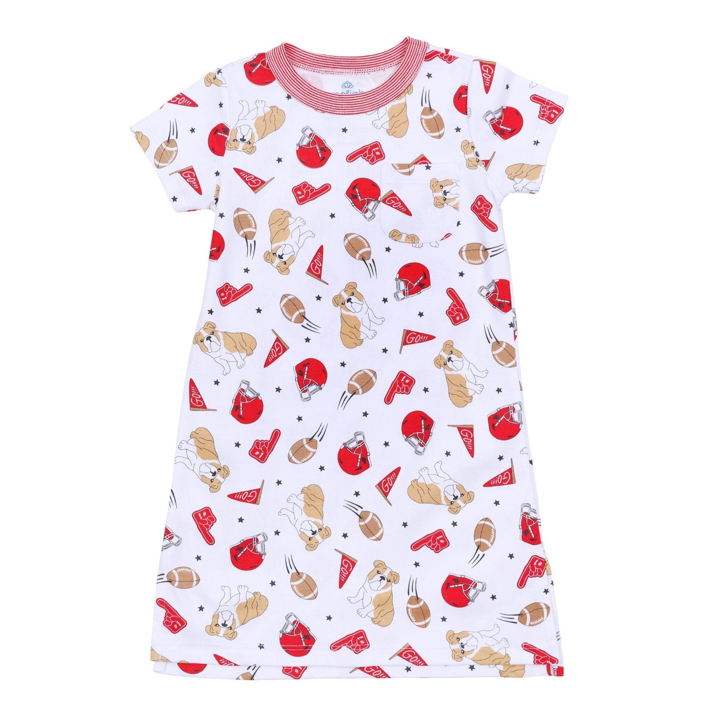 Go Dawgs! Short Sleeve Nightdress - Magnolia BabyNightdress