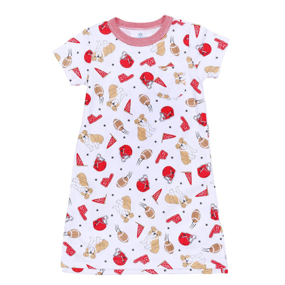 Go Dawgs! Short Sleeve Nightdress - Magnolia BabyNightdress