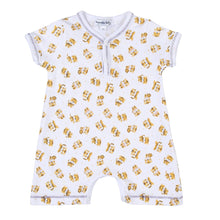  Go Tigers! Yellow Printed Front Snap Short Playsuit - Magnolia BabyShort Playsuit