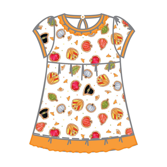 Gobble, Gobble Cookies Print Dress - Magnolia BabyDress