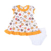 Gobble, Gobble Cookies Print Dress - Magnolia BabyDress