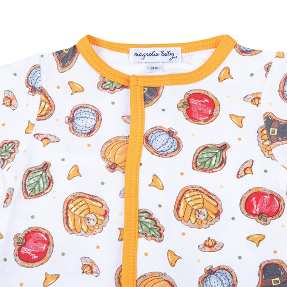 Gobble, Gobble Cookies Print Footie - Magnolia BabyFootie