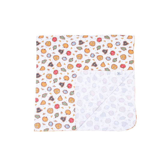 Gobble, Gobble Cookies Print Swaddle Blanket - Magnolia BabySwaddle Blanket