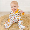 Gobble, Gobble Cookies Zip Footie - Magnolia BabyFootie