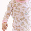 Golden Pup Long Pajamas - Pink - Magnolia BabyLong Pajamas