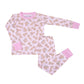Golden Pup Long Pajamas - Pink - Magnolia BabyLong Pajamas