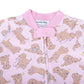 Golden Pup Zip Footie - Pink - Magnolia BabyFootie