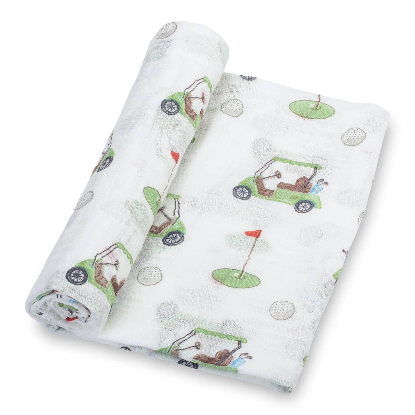 Golf A Round Baby Muslin Swaddle Blanket - Magnolia BabySwaddle Blanket