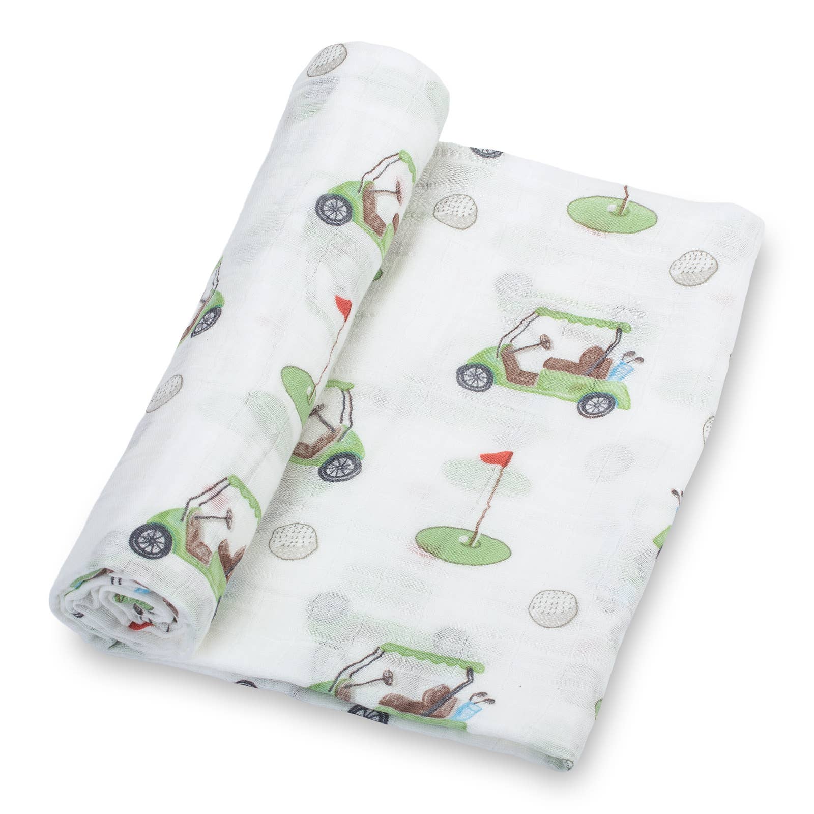 Golf A Round Baby Muslin Swaddle Blanket - Magnolia BabySwaddle Blanket