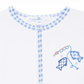 Gone Fishing Applique Footie - Magnolia BabyFootie