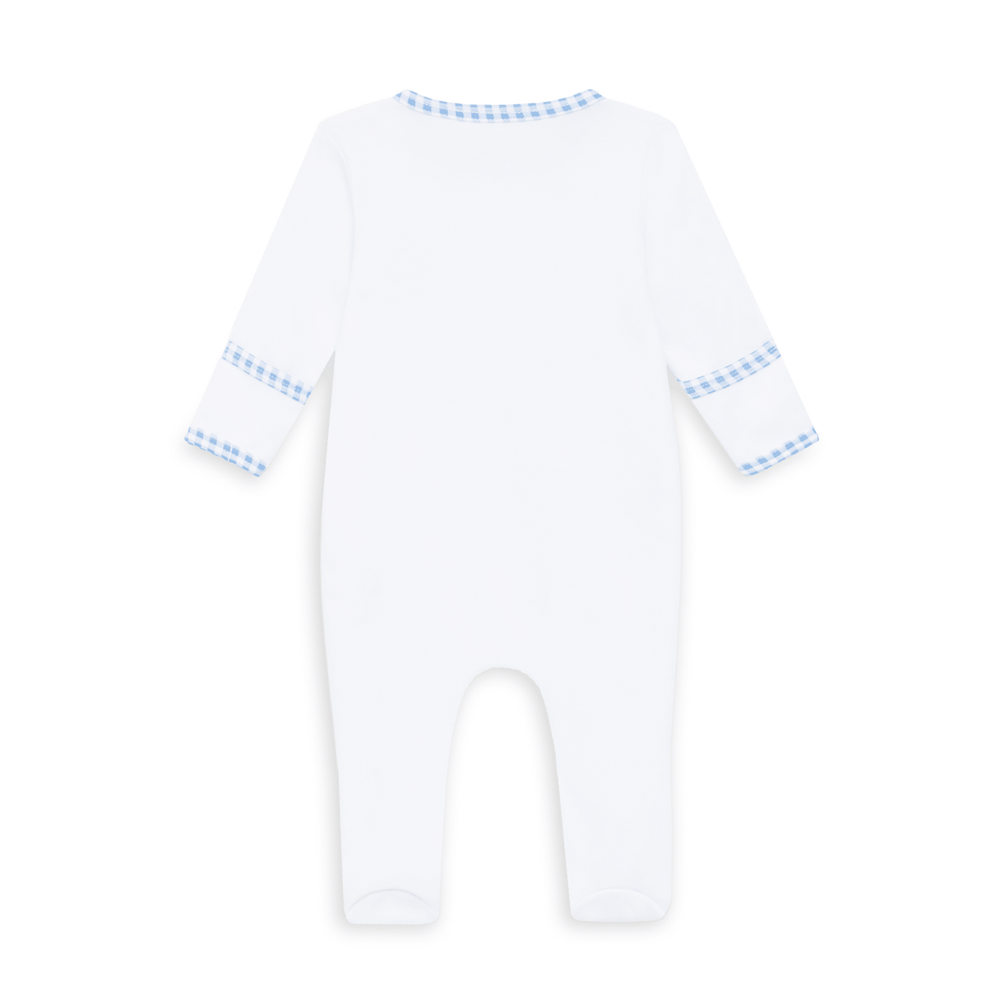 Gone Fishing Applique Zip Footie - Magnolia BabyFootie