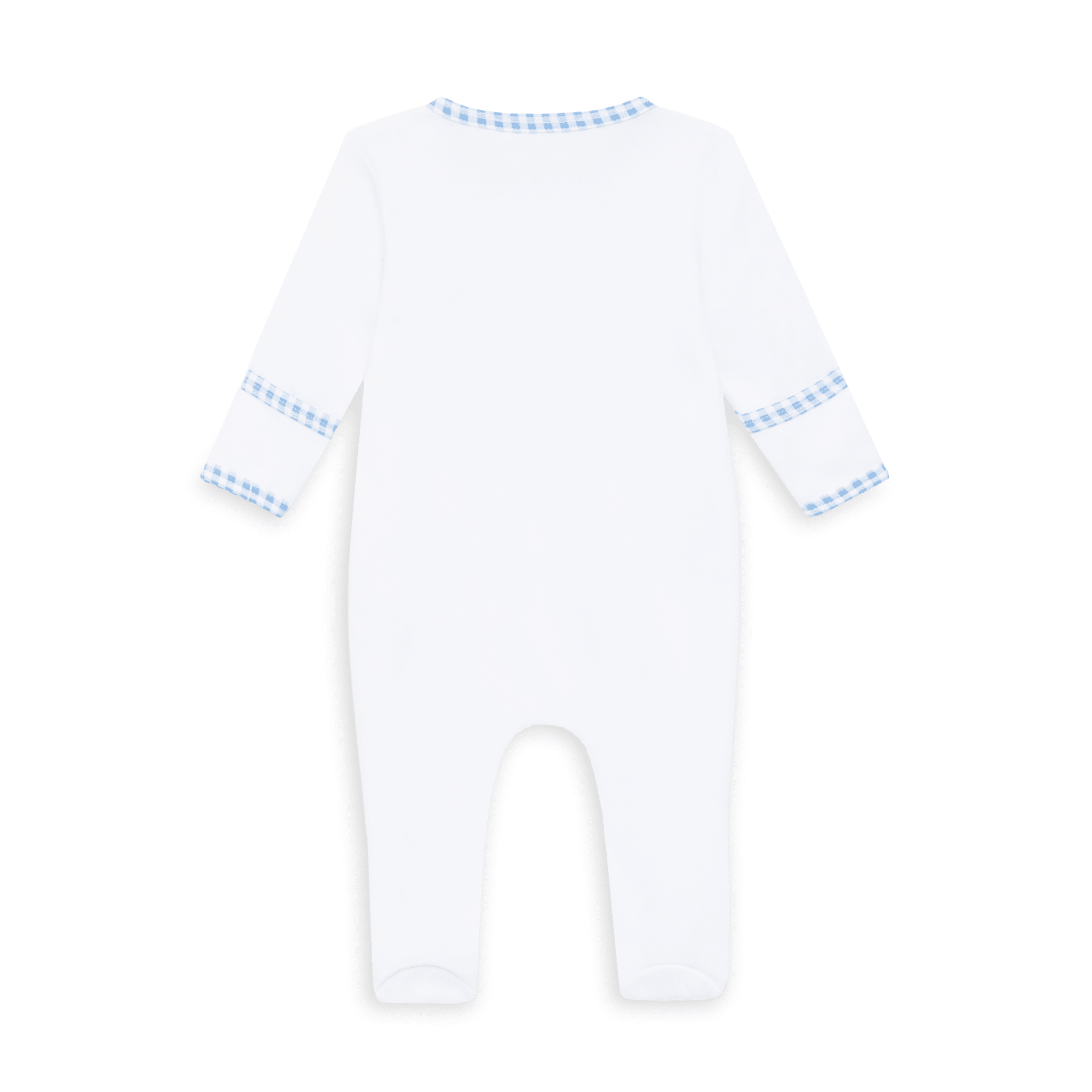 Gone Fishing Applique Zip Footie - Magnolia BabyFootie