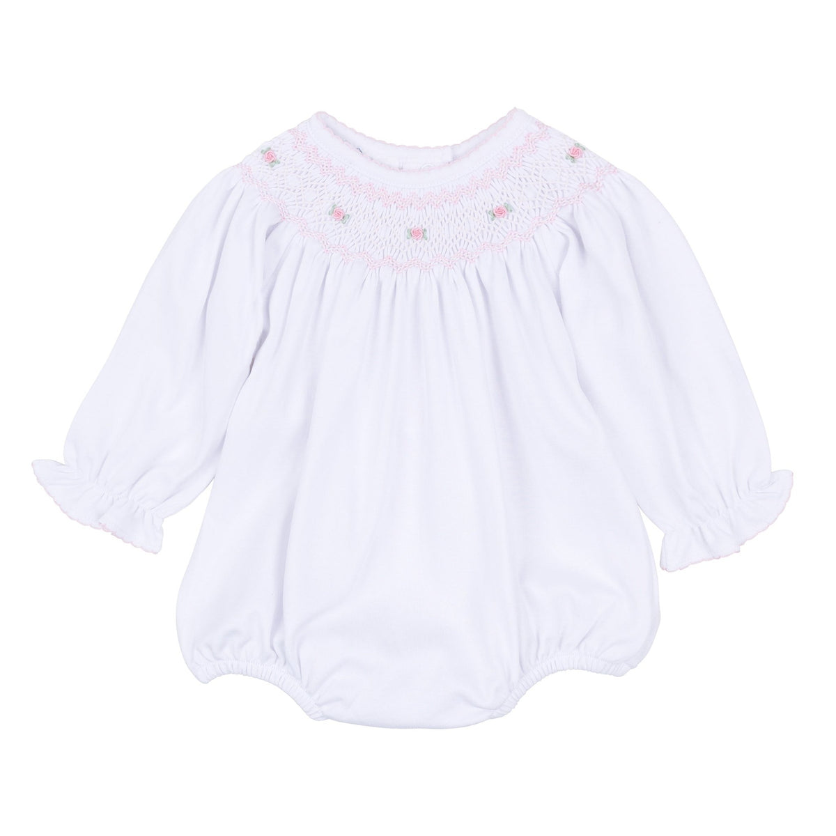 Magnolia Baby_Grace Bishop Long Sleeve Bubble - White Pink_2