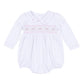 Magnolia Baby_Grace Smocked Long Sleeve Bubble - White Pink_2