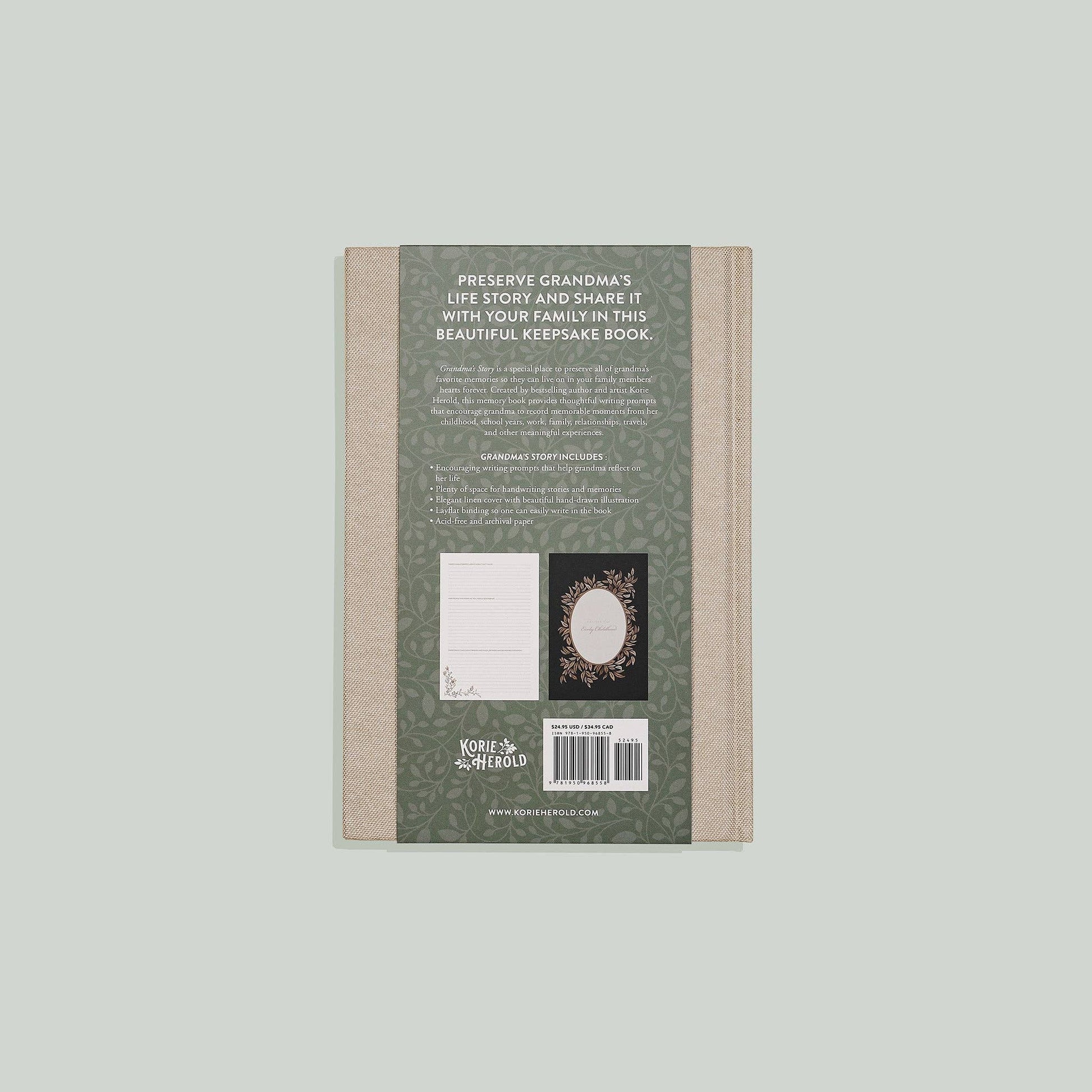 Grandma's Story: A Memory and Keepsake Journal for My Family - Magnolia BabyBook