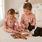 Luna and Arlo_Halloween Hounds Long Pajamas - Dusty Rose_1