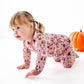 Halloween Hounds Long Pajamas - Dusty Rose - Magnolia BabyLong Pajamas