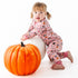 Halloween Hounds Long Pajamas - Dusty Rose - Magnolia BabyLong Pajamas