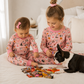 Halloween Hounds Long Pajamas - Dusty Rose