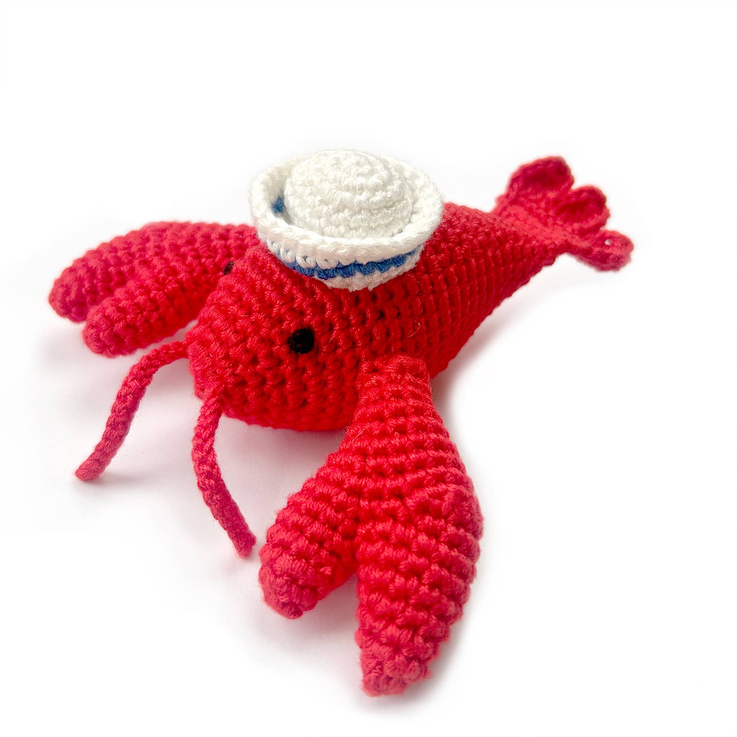Hand Crocheted Lobster Rattle - Magnolia BabyRattle
