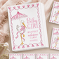 Hand Painted Baby Girl Stork Milestone Cards - Magnolia BabyMilestone Cards