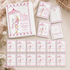 Hand Painted Baby Girl Stork Milestone Cards - Magnolia BabyMilestone Cards