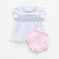 Junie's Classics Smocked Ruffle Diaper Cover Set