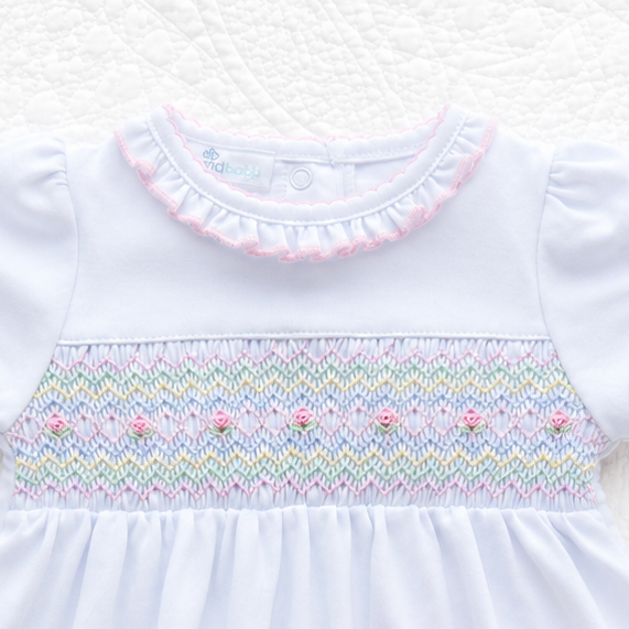 Junie's Classics Smocked Ruffle Diaper Cover Set