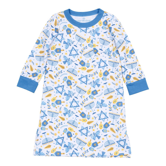 Hanukkah Nights Nightdress - Magnolia BabyNightdress