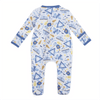 Hanukkah Nights Zip Footie - Magnolia BabyFootie