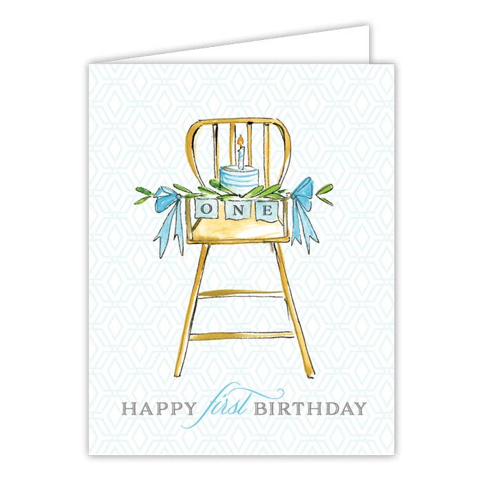 RosanneBeck Collections_Happy First Birthday Card - Blue_1