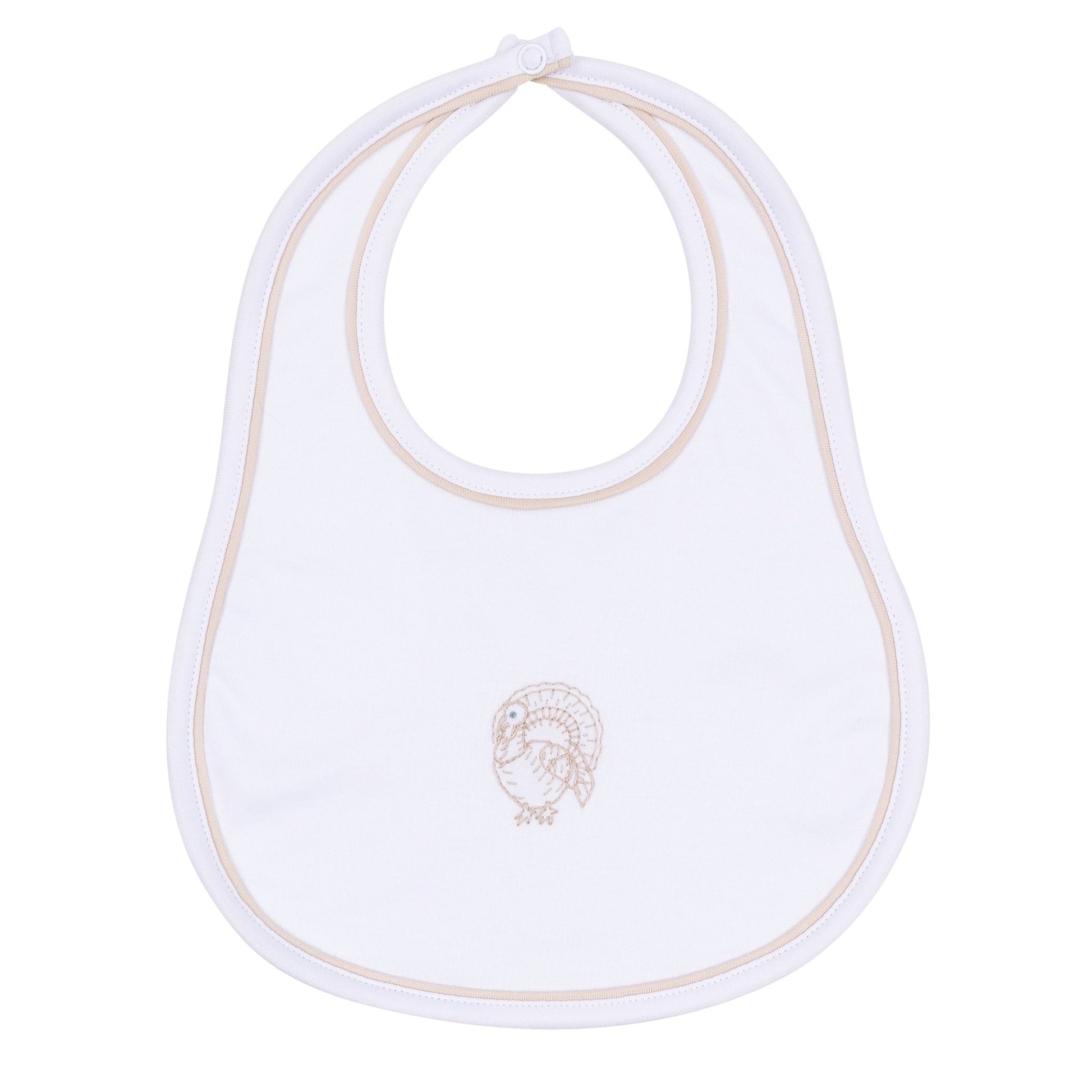 Magnolia Baby_Harvest Blessings Hand-Embroidered Bib - Ivory_1