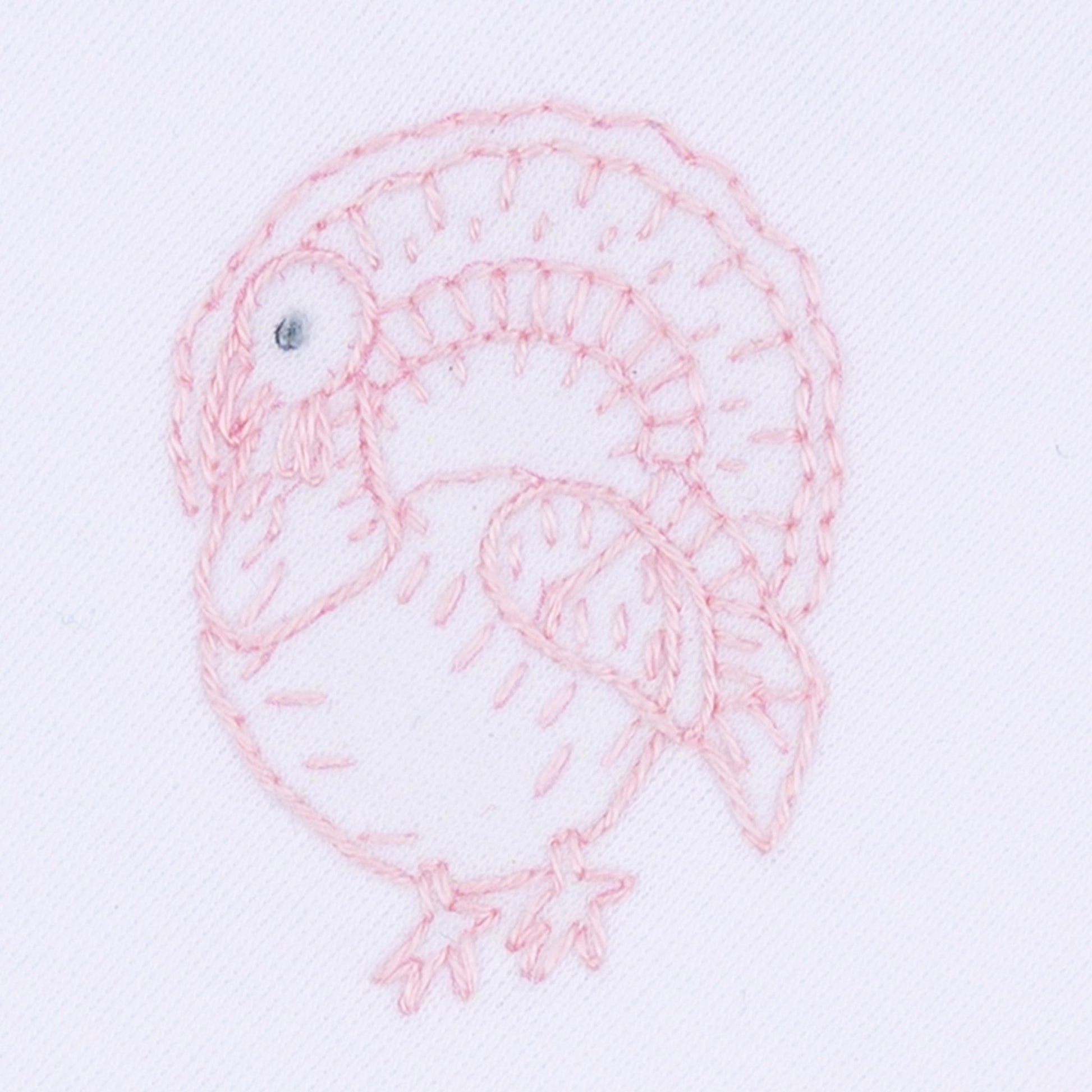 Magnolia Baby_Harvest Blessings Hand-Embroidered Bib - Pink_2